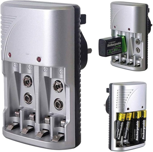 [99189977] Battery Charger 4X AAA AA or 2X 9V