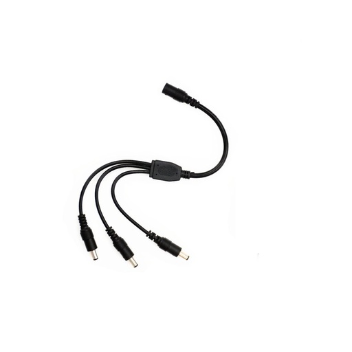 [99189980] Cable 1 Female Connector to 3 Male Plug Splitter Y Shape 5.5*2.5mm