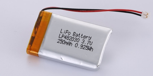 [99190026] Battery Lithium 3.7v 250mAh Small Li-ion Rechargeable Cell With a Protection Circuit