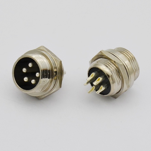 [99190251] Connector Audio Microphone 5-Pin Circular Adaptor Male/Female Pair