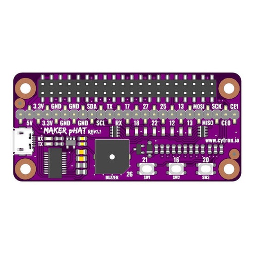 [99190344] Raspberry Pi pHAT Maker - Simplifying Raspberry Pi for Education