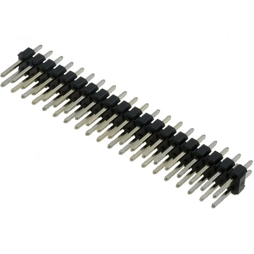 [99190371] Pin Header Female Strip 2x20 Pin 2.54mm Spacing 2 Rows Yellow