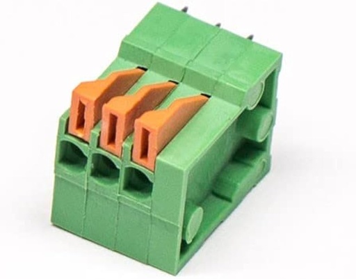 [99190394] Connector Spring Terminal PCB mount (3-Pin Sparkfun)