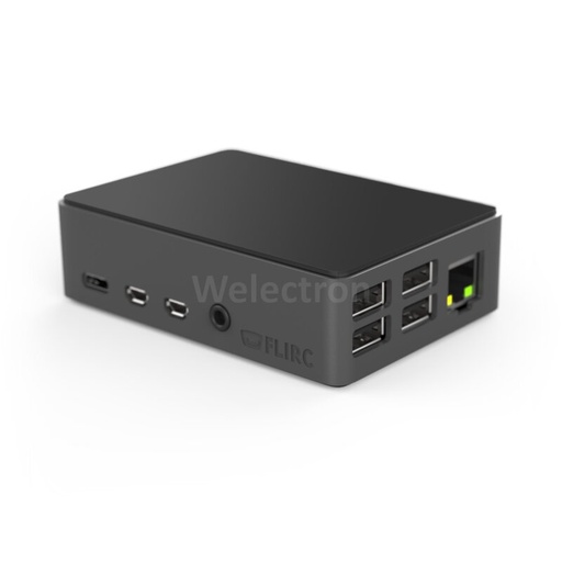 [99190402] Raspberry Pi 4 Aluminum Flirc Case Enclouser Black