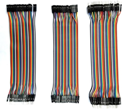 [99190410] Dupont Breadboard Jumper Wires [30]Cm Ribbon Cables 120pcs 3*40 FF - MM - FM Kit