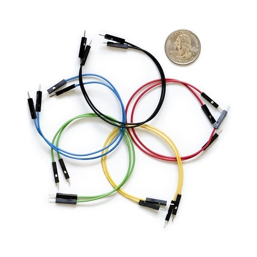 [99190447] DuPont Jumper Wires Premium 6" M/F Pack of 10 (Sparkfun)