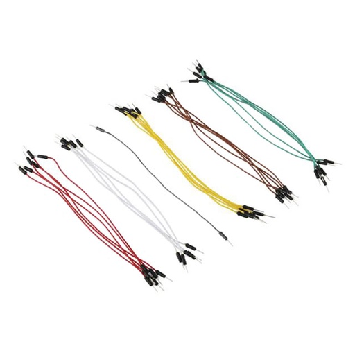 [99190448] DuPont  Jumper Wires Standard 7" M/M - 30 AWG 30 PCs (Sparkfun)