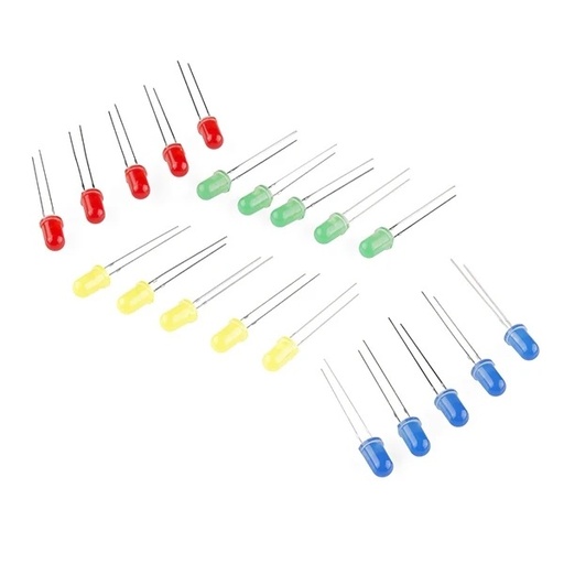 [99190451] LED - Assorted 4 Colors 20Pcs (Sparkfun)