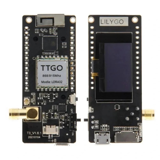 [99190463] ESP32 868Mhz 0.96 Inch OLED SD Card WIFI LoRa32 V2.1_1.6 Module (Lilygo)