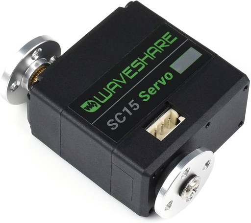 [99190510] Servo Metal Gear 17kg.Cm Serial Magnetic Encoder Programmable 180/360 Degrees Rotation SC15 (Waveshare)