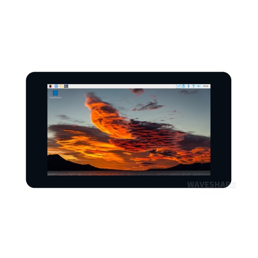 [99190511] Raspberry Pi 7inch 800x480 Capacitive Touch Display DSI Interface IPS Screen 5-Point Touch (WaveShare)