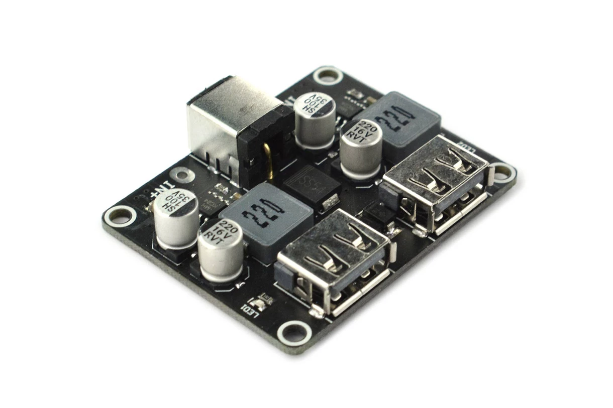 [99190608] DC-DC 2-Way Fast Charge Buck Module (Compatible with Raspberry Pi 4B & Jetson Nano)