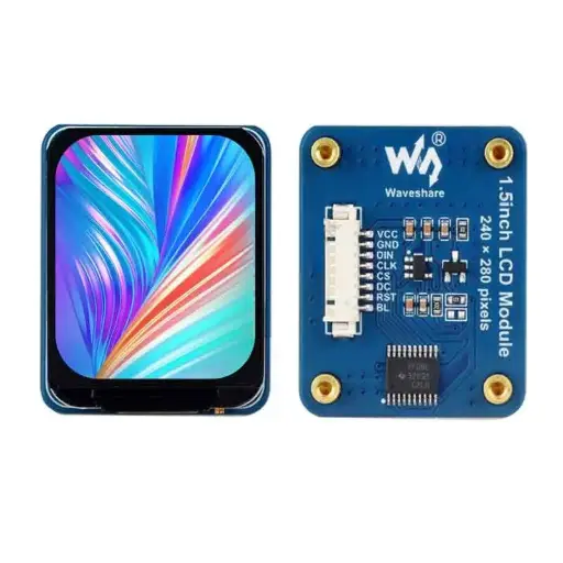 [99190680] LCD Display 240x280 1.5Inch IPS Rounded Corners 262K Colors Module