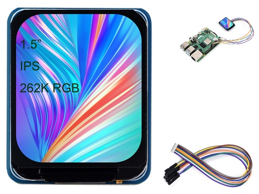 [99190680] LCD Display 240x280 1.5Inch IPS Rounded Corners 262K Colors Module