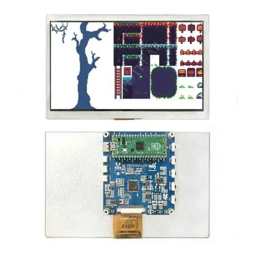 [99190696] LCD 1024x600 10.1 DVI IPS Panel Display Module For Raspberry PI Pico