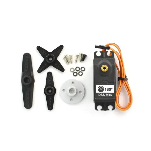 [99190745] Servo DF Metal Geared 15Kg Standard 180 DSS-M15 (DFRobot) - SER0019