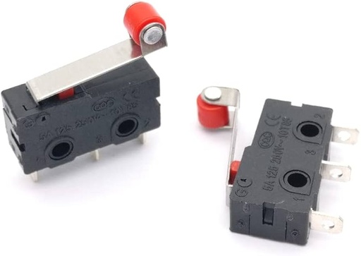 [99190749] Switch Push Button SPDT Momentary Limit Switch With Roller Lever 10T85U/5A 2cm