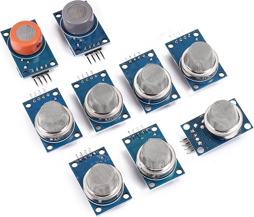 [99190764] MQ 9 Pieces Gas Detection Sensor Module MQ2 MQ3 MQ4 MQ5 MQ6 MQ7 MQ8 MQ9 MQ135 Gas Kit