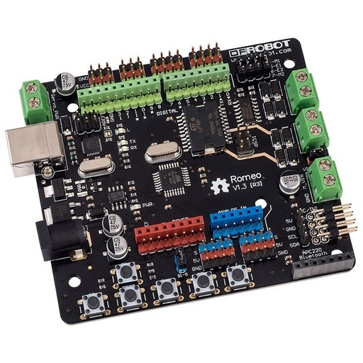 [99190789] Romeo - a Robot Control Board with Motor Driver (Compatible with Arduino) - DFR0004