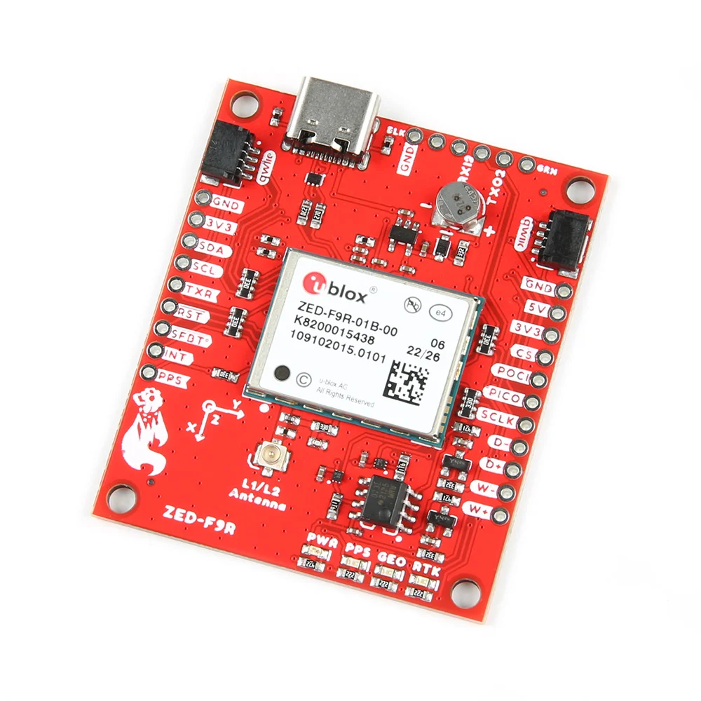 [99190780] GPS-RTK Dead Reckoning Breakout - ZED-F9R (SparkFun Qwiic)